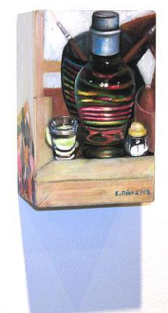 Artist Eduardo Diaz. 'Tequila' Artwork Image, Created in 2003, Original Pastel. #art #artist
