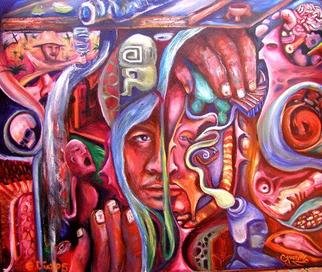 Eduardo Diaz: 'mestizo', 2005 Oil Painting, Culture. This art work was made by E. Diaz and Chris Granillo, 2005...
