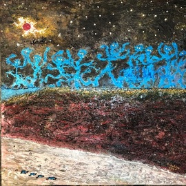 Michael Schaffer: 'Beach Party', 2020 Mixed Media, Abstract Figurative. Artist Description: The waves dance in this fun painting. ...