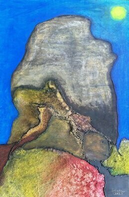 Michael Schaffer: 'high desert 2', 2023 Mixed Media, Abstract Landscape. The  High Desert  abstract landscape is my most recent edition to my  Land and Sea  series. ...