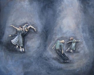 Artist: Michelle Iglesias - Title: Dancers - Medium: Acrylic Painting - Year: 2005