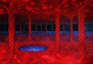 Jose Eliezer Mikosz: 'The Cave II', 2016 Mixed Media, Psychedelic.  Caves in the non- ordinary states of consciousness ...