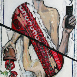 Mima Stajkovic: 'Marriage', 2008 Acrylic Painting, People. 