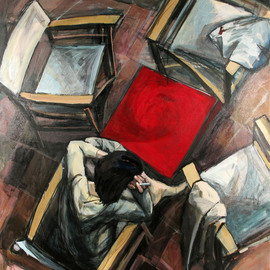 Mima Stajkovic: 'Petrovaradin', 2008 Acrylic Painting, Abstract Figurative. 