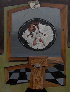 Artist: Michael Irrizarypagan - Title: Rice and Beans - Medium: Oil Painting - Year: 2011