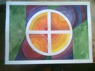 Miodrag Misko Petrovic: 'Sun', 2012 Watercolor, Abstract.         Mental watercolor        ...