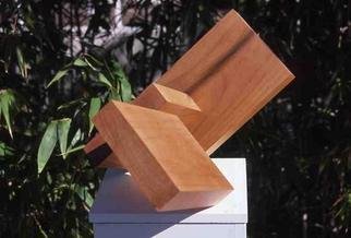 Mrs. Mathew Sumich: 'Wood Square and Rectangles', 1969 Wood Sculpture, undecided. oiled, natural alder wood, 2 rectangles and one square on diagonal...