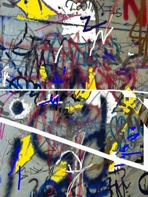 Michael Leyton: 'Graffiti', 1994 Pastel, Inspirational. 