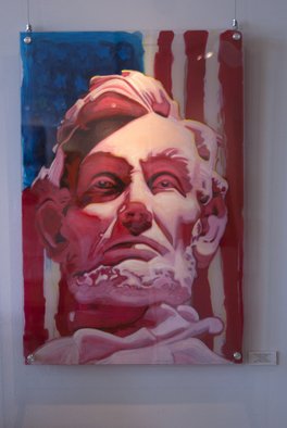 Michael Todd Longhofer: 'Ambassador of Freedom', 2014 Acrylic Painting, Americana.  Lincoln, America, Patriotic ...