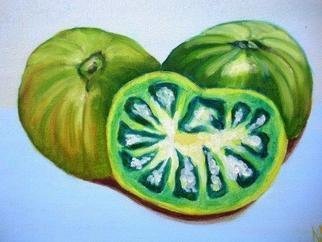 Artist: Marilia Lutz - Title: Green Tomatoes - Medium: Oil Painting - Year: 2011