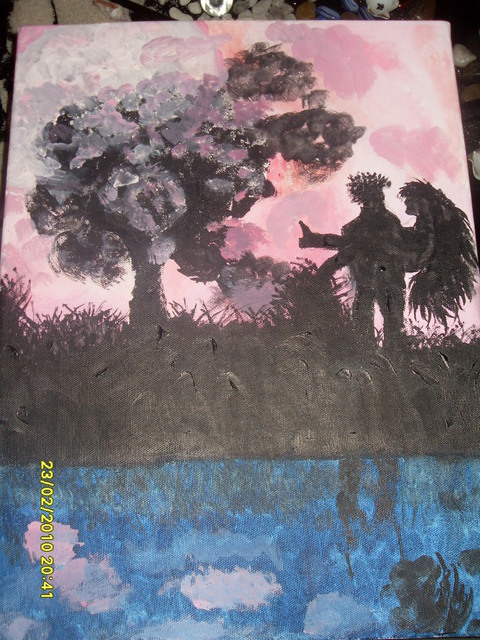 Artist Luca Monalisa. 'Twilight' Artwork Image, Created in 2010, Original Painting Tempera. #art #artist
