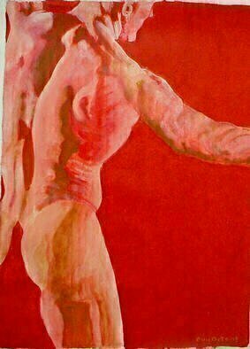 Guy Octaaf Moreaux: 'Red Bull', 2003 Oil Painting, Erotic. Oilpaint on canvas, easy to roll up and send, it is in Canada right now. ....