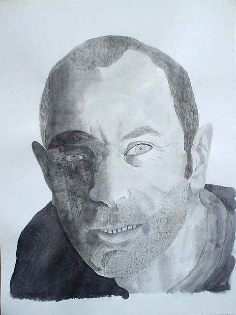 Artist Guy Octaaf Moreaux. 'Self Portrait' Artwork Image, Created in 2006, Original Pastel Oil. #art #artist