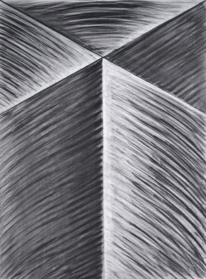 Mircea  Popescu: 'Vertical III', 2014 Charcoal Drawing, Abstract.                    Abstract, Postmodern, Minimalism,            Postmodern, Minimalism, Mixed media               Wood and plaster                ...
