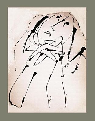 Mikhail Priorov: 'Woman', 2013 Other Drawing, undecided.  Lonely Woman   ...