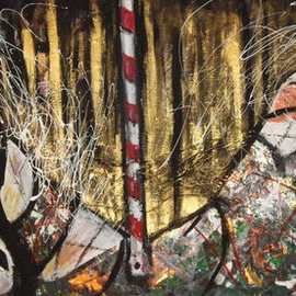 Manolo Roldan Humpierres: 'CABALLOS DE MANDO ', 2011 Other Painting, Figurative. Artist Description:   COLECCION 2011 CABALLOS PINTADOS SOBRE GOBELLINO EN TECNICA MIXTA  ...