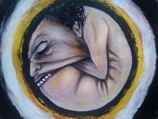 Sajad Veisi: 'Melancholic', 2015 Oil Painting, Psychedelic. 