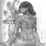 Squatting Woman, Saeed Kureshi