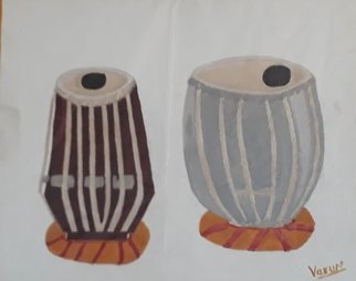 Mukul Sharma: 'incident india', 2019 Ink Painting, Music. Tabla is a great musical instrument ...