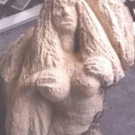 Thom Green: 'Coquina Mermaid Sculpture', 2009 Stone Sculpture, Sea Life. Artist Description:   Coquina Mermaid Sculpture by Thom Green  ...