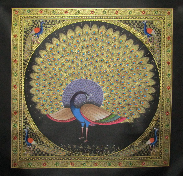 Mayank Salvi  'GOLDEN PEACOCK', created in 2015, Original Painting Other.