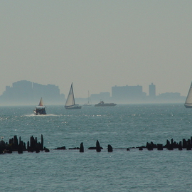 Nancy Bechtol: 'Chicago Waters 1', 2006 Other Photography, Seascape. Artist Description:  chicago lakefront blues ...