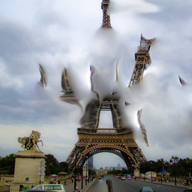 Nancy Bechtol: 'ParisCloudExpanse', 2009 Other Photography, Surrealism. Artist Description:  Paris view of expansive cloud and multiviews.various sizes ...