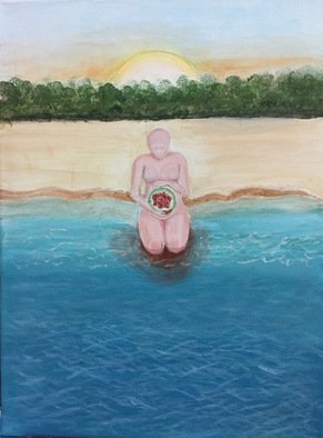 Zaina Shimi: 'Abortion', 2015 Paper, Surrealism. 