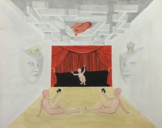 Zaina Shimi: 'The Theater', 2015 Paper, Surrealism. 