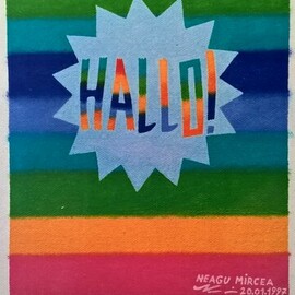 Neagu Mircea: 'hallo', 1997 Oil Painting, Other. Artist Description: Oil Painting with Name Hallo , Export Forever in Germany...