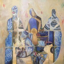 Neda Ghaffari: 'untitled 004', 2018 Acrylic Painting, Expressionism. Artist Description: Painting, Acrylicon Canvas...