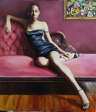 Artist: Richard Barone - Title: portrait of miss s - Medium: Oil Painting - Year: 2018