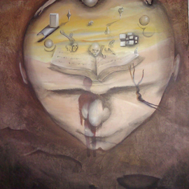 Leonardo Contreras: 'the brainstorm of life', 2012 Acrylic Painting, Surrealism. Artist Description: Inspired in the brainstorming of identity in this broad world of ideas ...