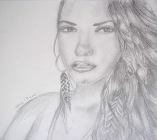 Nicole Pereira: 'Demi Lovato Celebrity Portrait', 2013 Pencil Drawing, Portrait.  Demi Lovato Celebrity Portrait by Nicole Pereira, pencil drawing.   ...