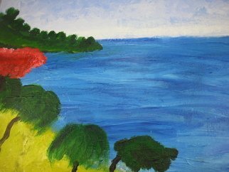 Nicole Pereira: 'Paradise', 2011 Oil Painting, Seascape.  landscape, monet, impressionist  ...
