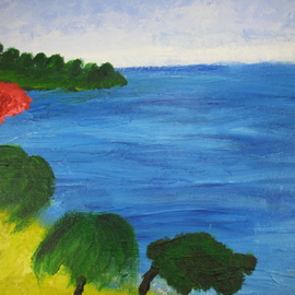 Nicole Pereira: 'Paradise', 2011 Oil Painting, Seascape. Artist Description:  landscape, monet, impressionist  ...