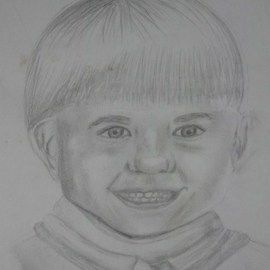 Nicole Pereira: 'Young Boy', 2011 Pencil Drawing, Portrait. Artist Description:  Portrait, boy, young boy ...