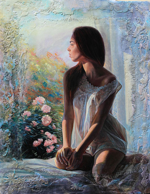 Artist Sergey Lesnikov. 'Polina' Artwork Image, Created in 2014, Original Painting Oil. #art #artist