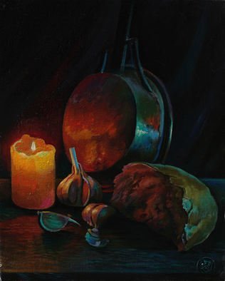 Sergey Lesnikov: 'simple things', 2021 Oil Painting, Still Life. Still life, oil on canvas...