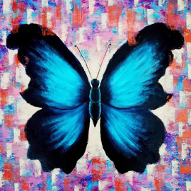 Iryna Fedarava: 'Butterfly Being And Time', 2019 Oil Painting, Animals. Artist Description: This painting with a wonderful butterfly took part in the VII International Exhibition of Contemporary Art at the National Center for Contemporary Art of the Republic of Belarus in October 2019. ...