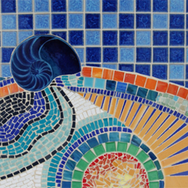 Nora Cervino: 'Caracol', 2008 Mosaic, Life. Artist Description:  tiles ...