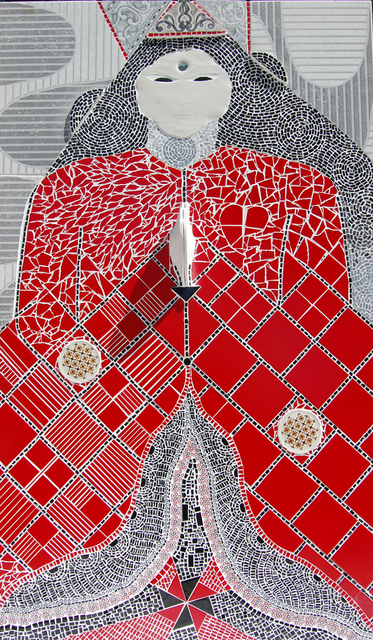 Nora Cervino  'Namaste', created in 2009, Original Mosaic.