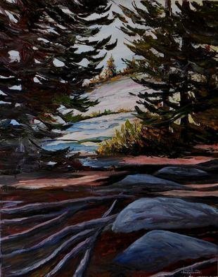 Artist: William Christopherson - Title: Acadia Maine Bar Harbor Beech Mountain Desert Island - Medium: Oil Painting - Year: 2013