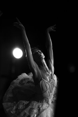 Yulia Nak: 'white swan  russian ballet', 2016 Black and White Photograph, Dance. Dance, black white, theater...