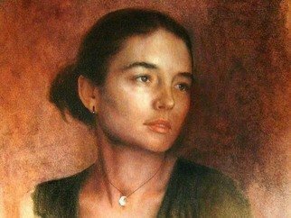 Ron Ogle: 'Katie II', 2006 Oil Painting, Portrait. What we admire about the body is more than just its beautiful shape: it is the radiance of and inner flame which illuminates the body. RODIN   ...