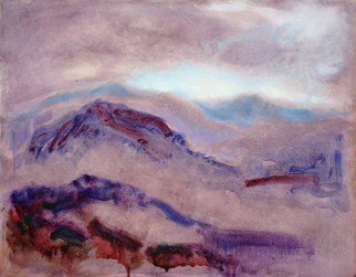 Artist: Ron Ogle - Title: Purple Landscape - Medium: Oil Painting - Year: 2005