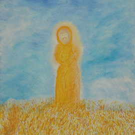 Monk in Golden Field