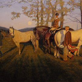 Tim Tyler: 'horse fair', 2023 Oil Painting, Nudes. Artist Description: this work speaks for itself...