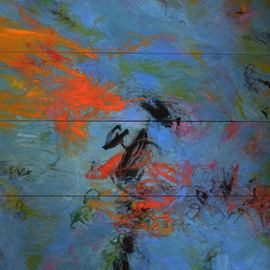 Oscar Pedreros: 'Reawakening 3', 2014 Mixed Media, Abstract. Artist Description:  Polydyptich ...