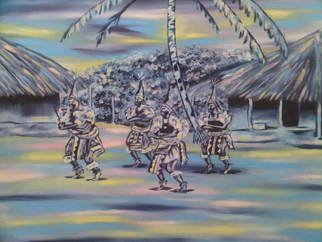 Artist: Uche Ogbu - Title: Adaeze dance - Medium: Oil Painting - Year: 2015
